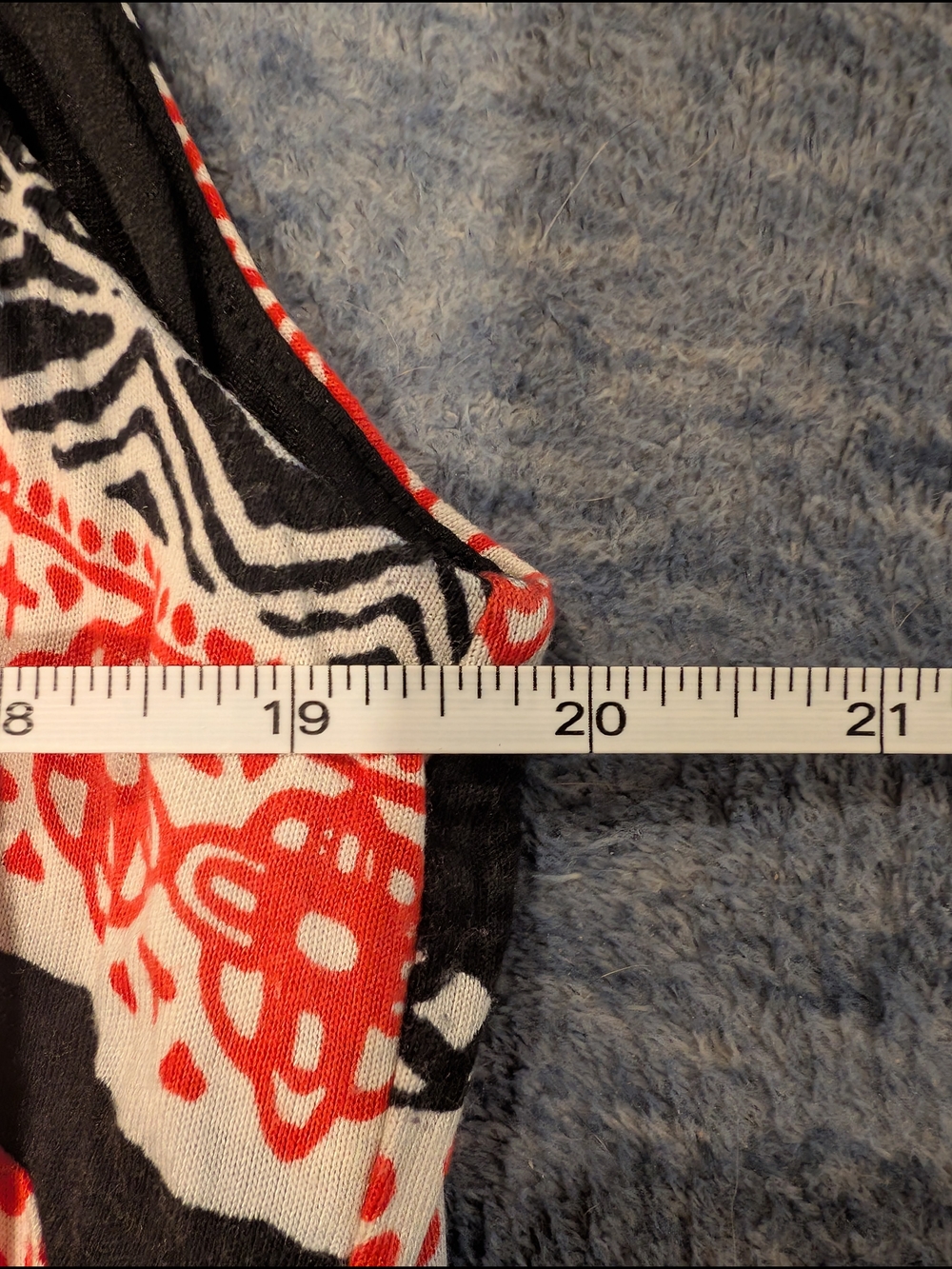 LOFT Coral, Black & Cream Aztec-Print Midi Dress - Picture 9 of 10